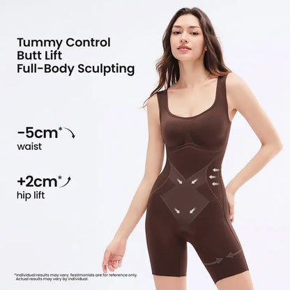 ✨ Postpartum Full Body Shaper Bodysuit, Tummy Control Butt Lifter with Scrunch Open‑Back & Cotton Gusset for Women