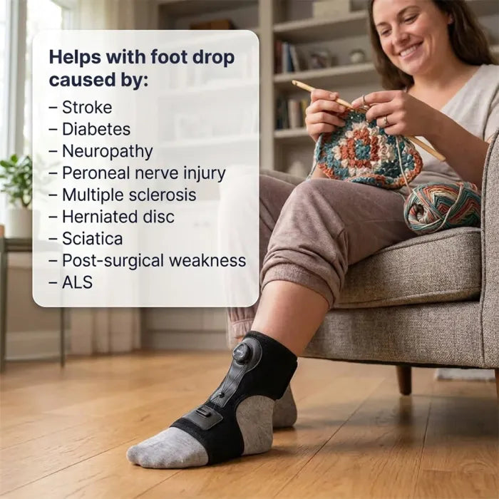 🦵 Dynamic Foot Drop Brace | Adjustable Support Brace for Foot Lifting & Anti-Tripping