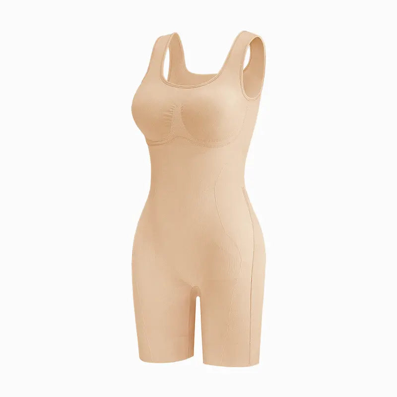 ✨ Postpartum Full Body Shaper Bodysuit, Tummy Control Butt Lifter with Scrunch Open‑Back & Cotton Gusset for Women