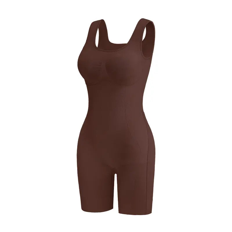 ✨ Postpartum Full Body Shaper Bodysuit, Tummy Control Butt Lifter with Scrunch Open‑Back & Cotton Gusset for Women