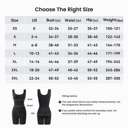 ✨ Postpartum Full Body Shaper Bodysuit, Tummy Control Butt Lifter with Scrunch Open‑Back & Cotton Gusset for Women