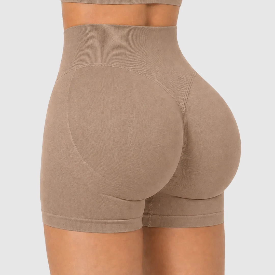 🍑 Contour Shaping Shorts, Tummy Control Butt Lifting Workout Shorts, Squat Proof Non-See Through Yoga Shorts