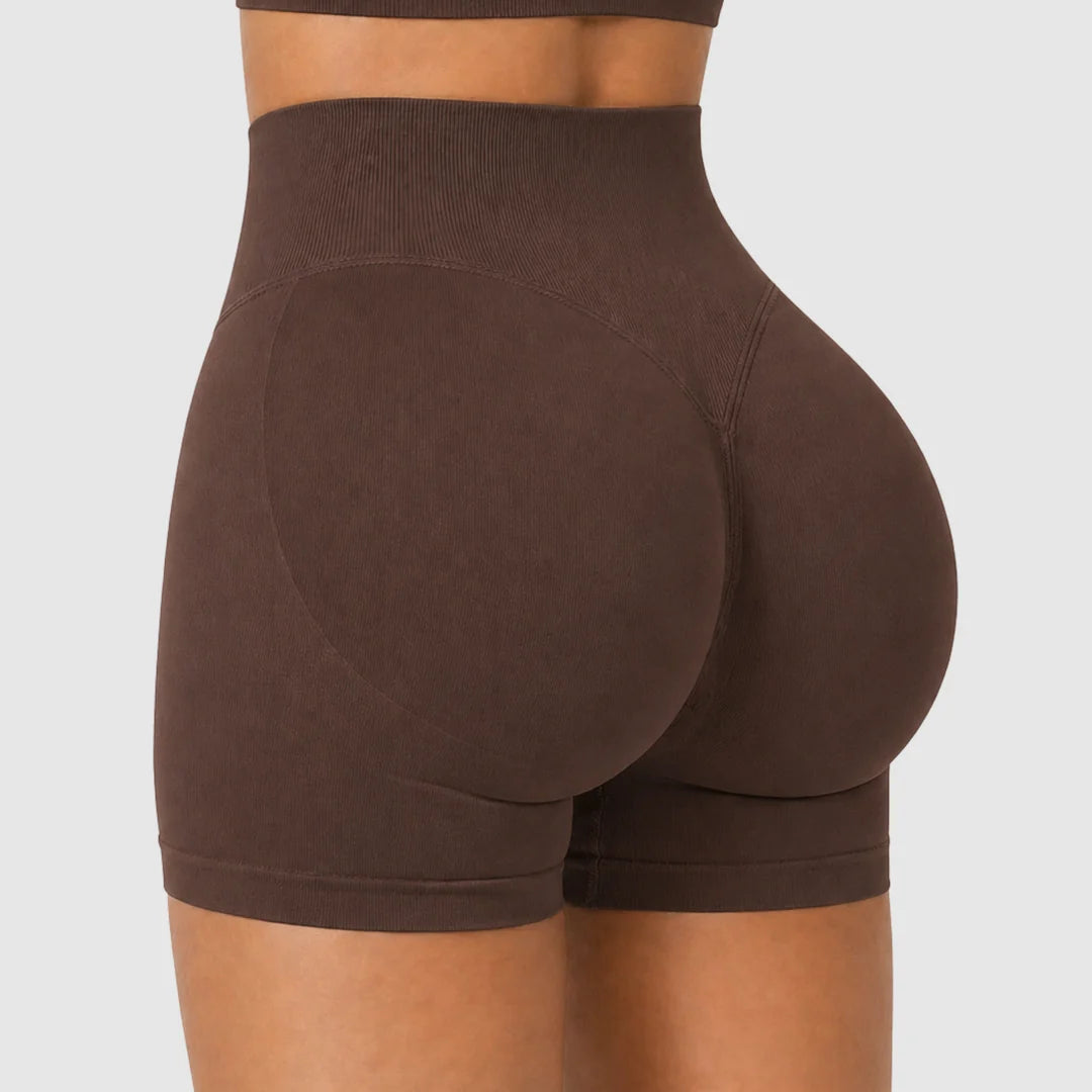 🍑 Contour Shaping Shorts, Tummy Control Butt Lifting Workout Shorts, Squat Proof Non-See Through Yoga Shorts